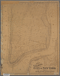 Map of the lower section of the City of New York : showing high and low water lines.