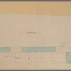 Manuscript map of building at the corner of Robinson Street and Greenwich Street in Manhattan, New York