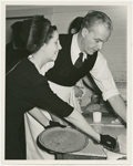 Lynne Fontanne and Alfred Lunt serving during Stage Door Canteen.