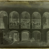 Scene from the opera Deep River with chorus on balcony