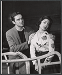 Ed Kenny and Monica Boyar rehearse the stage production 13 Daughters