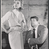 Nancy Wickwire and Bill Travers in rehearsal for the Broadway production of Abraham Cochrane