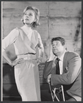 Nancy Wickwire and Bill Travers in rehearsal for the Broadway production of Abraham Cochrane