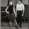 Gretchen Corbett and unidentified in rehearsal for the stage production After the Rain