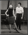 Gretchen Corbett and unidentified in rehearsal for the stage production After the Rain