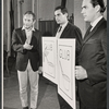 Paul Sparer, Alan Rachins and Edward J. Moore in rehearsal for the stage production After the Rain