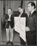 Paul Sparer, Alan Rachins and Edward J. Moore in rehearsal for the stage production After the Rain