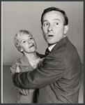 Maureen Pryor and Alec McCowen in rehearsal for the stage production After the Rain