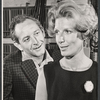 Paul Sparer and Nancy Marchand in rehearsal for the stage production After the Rain