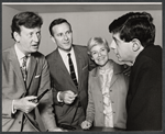 Anthony Oliver, Alec McCowen, Maureen Pryor and Vivian Matalon in rehearsal for the stage production After the Rain