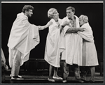 Unidentified actor, Nancy Marchand, Paul Sparer, and Maureen Pryor in the stage production After the Rain