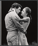 Unidentified actor and Gretchen Corbett in the stage production After the Rain