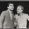 Unidentifed actor and Paul Sparer in the stage production After the Rain