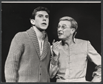 Unidentifed actor and Paul Sparer in the stage production After the Rain