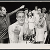 Paul Sparer (foreground), Gretchen Corbett, Maureen Pryor, Nancy Marchand, and unidentified actors in the stage production After the Rain