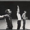 John Cazale [left] and unidentified others in rehearsal for the stage production Agamemnon