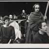 John Cazale [right] and ensemble in rehearsal for the stage production Agagmemnon