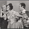John Heffernan, Cynthia Bebout and Roy Scheider in the stage production The Alchemist