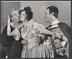 John Heffernan, Cynthia Bebout and Roy Scheider in the stage production The Alchemist