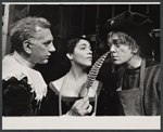 John Heffernan, Carole Macho and Wayne Tippit in the stage production The Alchemist