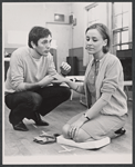 Terence Stamp and Mary Hanefey in rehearsal for the stage production Alfie!