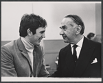 Terence Stamp and Jerry Verno in rehearsal for the stage production Alfie