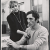 Vanya Franck and Terence Stamp in rehearsal for the stage production Alfie