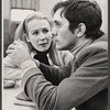 Juliet Mills and Terence Stamp in rehearsal for the stage production Alfie!