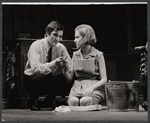 Terence Stamp and Mary Hanefey in the stage production Alfie!