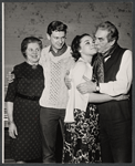 Marjorie Rhodes, Brian Murray, Alexandra Berlin, and Donald Wolfit in the stage production All in Good Time