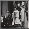 Julian Miller, Nancy Wickwire, Will Geer, Larry Gates, William Smithers, and Richard Waring in the stage production All's Well That Ends Well, Stratford, CT