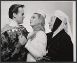 John Ragin, Nancy Wickwire, and Aline MacMahon in the stage production All's Well That Ends Well, Stratford, CT