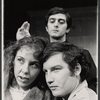 Kathryn Grody [front left], Richard Dreyfuss [front right] and Martin Shakar [background] in the stage production And Whose Little Boy Are You?