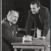 Albert Dekker and George C. Scott in rehearsal for the stage production The Andersonville Trial
