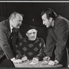 Albert Dekker, Herbert Berghof, and George C. Scott in rehearsal for the stage production The Andersonville Trial