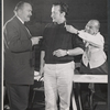 Albert Dekker, George C. Scott, and director Jose Ferrer in rehearsal for the stage production The Andersonville Trial