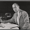 Director Jose Ferrer during rehearsal for the stage production The Andersonville Trial