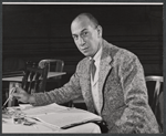 Director Jose Ferrer during rehearsal for the stage production The Andersonville Trial