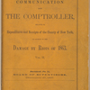 Communication from the Comptroller relative to expenditures and receipts of the County of New York, on account of the damage by Riots of 1863. Vol. II