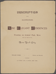 Description with illustrations of nine elegant residences fronting on Central Park, West, bet. 84th and 85th Sts., New York City