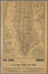 Map showing the lines of the elevated railroads on Manhattan Island / prepared by Gaylord Watson.