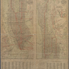 Map of New York City (Manhattan) with house number guide, subway, elevated and street-cars