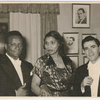 Conductor Dean Dixon, contralto Marian Anderson and classical pianist Abbey Simon in Stockholm, Sweden