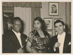 Conductor Dean Dixon, contralto Marian Anderson and classical pianist Abbey Simon in Stockholm, Sweden