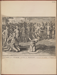 Un des rois de la Floride, consultant son magicien, avant que de marcher à l'ennemi ; The history of America, Page 392