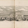 Exterior of the Crystal Palace erected in Hyde Park for the Exhibition of the Industry of All Nations. Opened on the 1st of May, 1851. South-East view.
