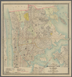 Map of the boroughs of Manhattan and the Bronx, City of New York