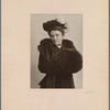 Harriet Stratemeyer Adams wearing fur coat