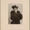 Magdalene Baker Van Camp Stratemeyer wearing fur coat