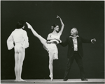 Merrill Ashley rehearsing "Ballo della Regina" with George Balanchine and Robert Weiss
